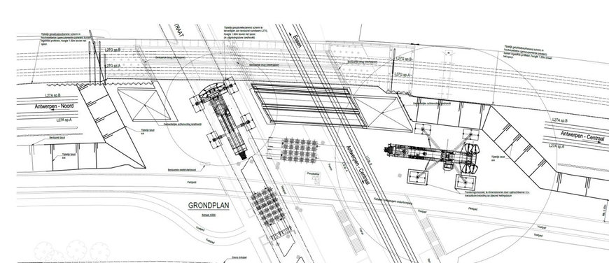 Nieuwe spoorbrug Statiestraat Ekeren in kader van modal shift